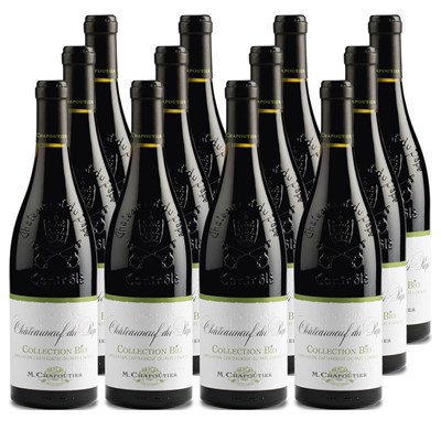Case of 12 Chateauneuf-du-Pape Collection Bio M.Chapoutier 75cl Red Wine Wine